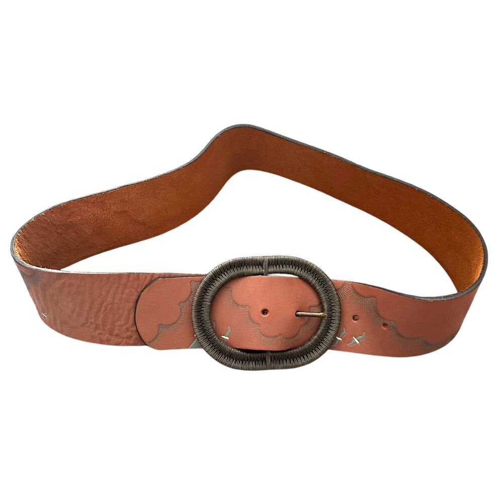 GENUINE LEATHER Sky‎ Painted Belt Large